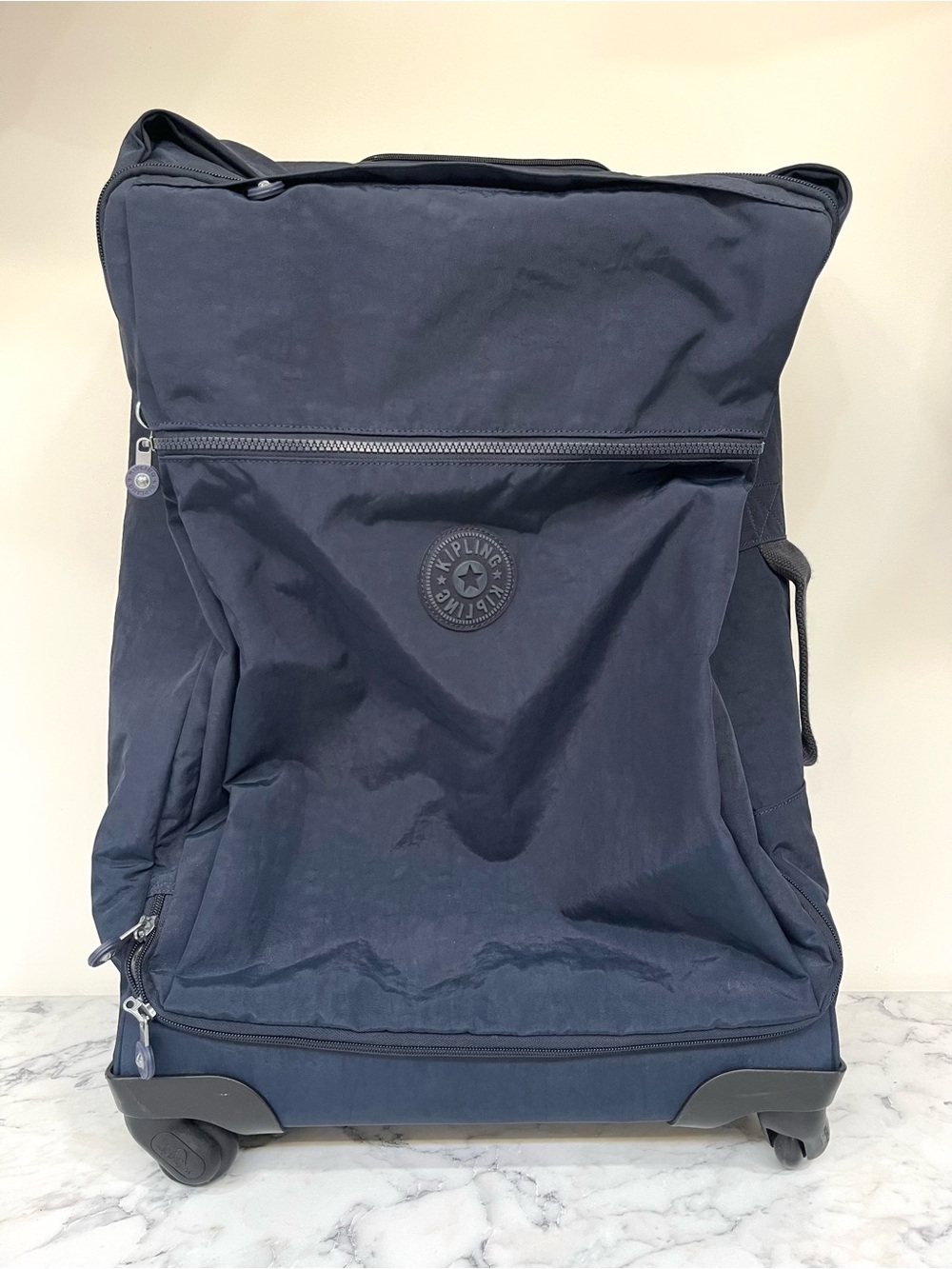 KIPLING DARCEY MEDIUM 4DX ROLLING LUGGAGE BAG WL4767 TRUE BLUE TONAL